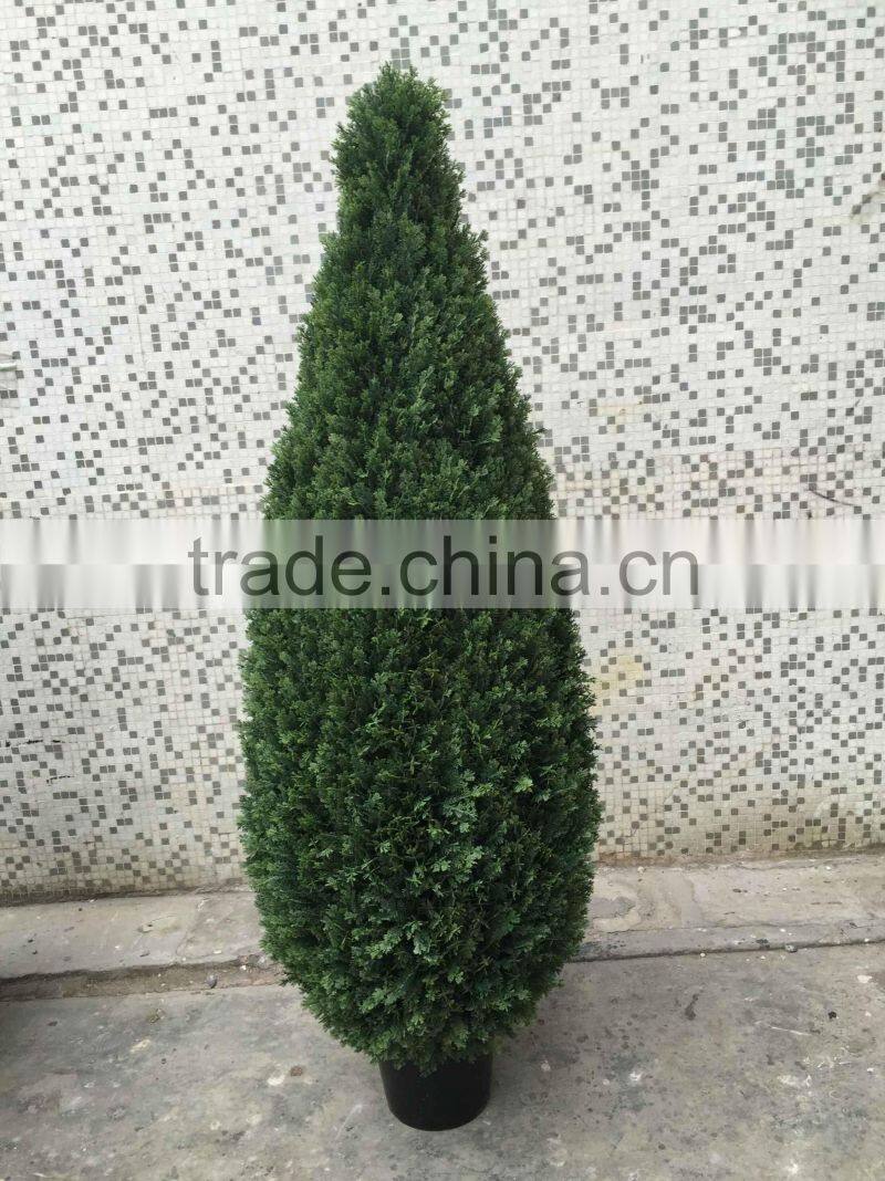 Outdoor use artificial cypress bonsai tree