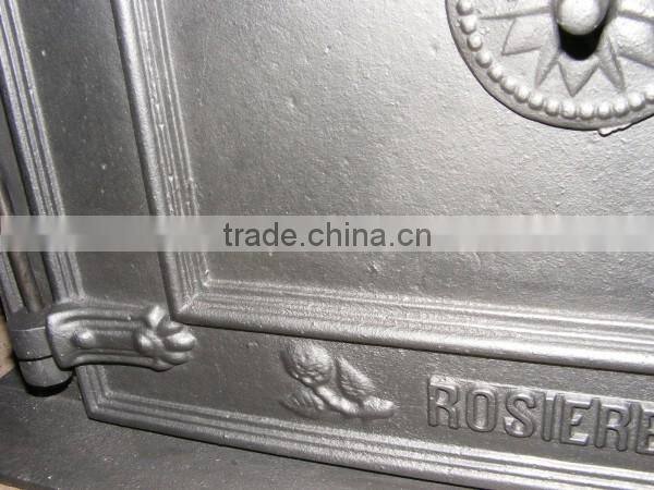 antique indoor cast iron stove door