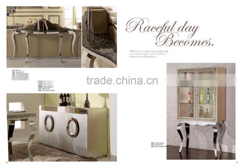 living room furniture set / wooden display cabinet C105