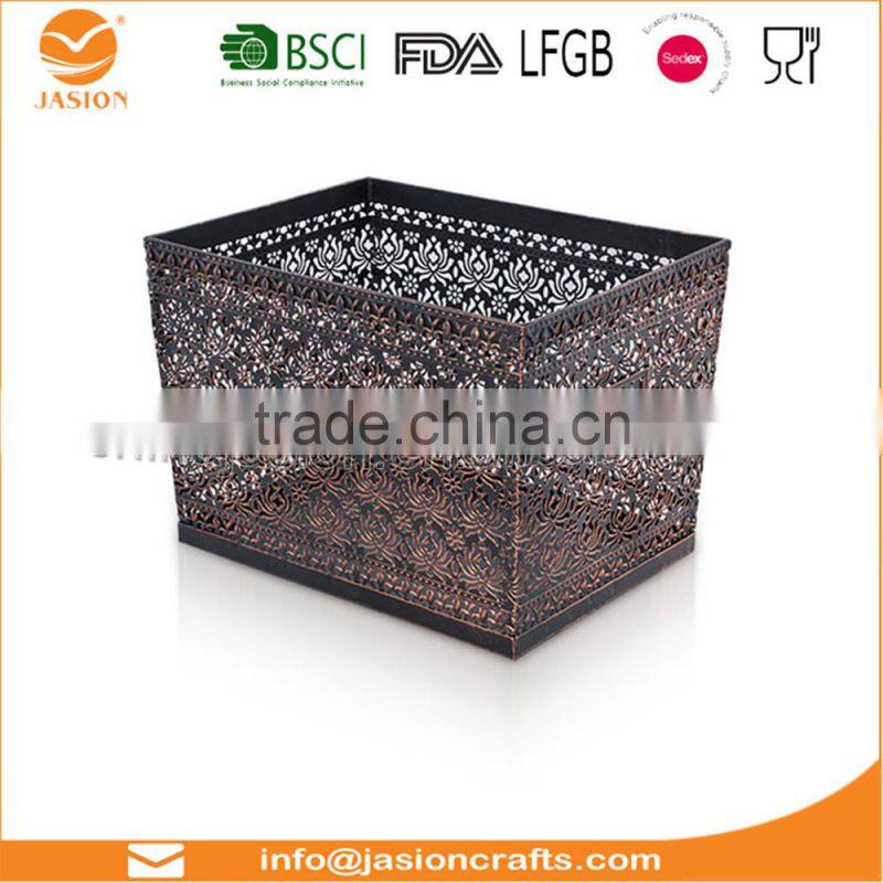 Metal powder coating Wire deedbox Stationery-box set pen holder