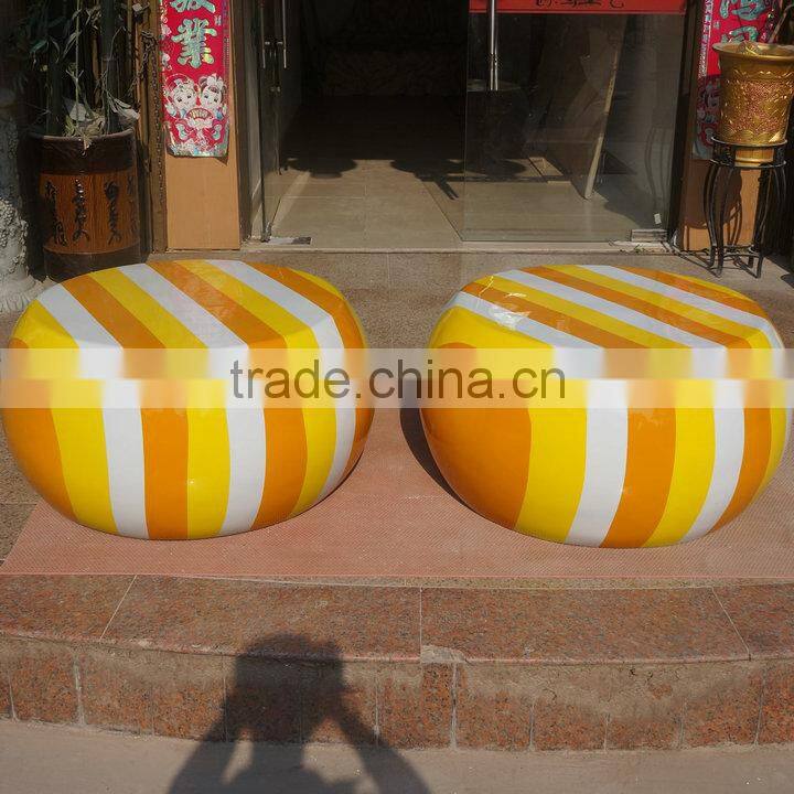 Big fiberglass round chair