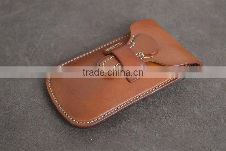 Handmade Band Card Holder Genuine leather for Travel Retractable Badge