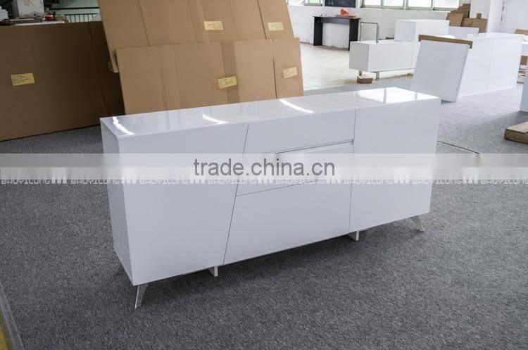 Contemporary Simple Design White Dining Cabinet With Storage N-6339