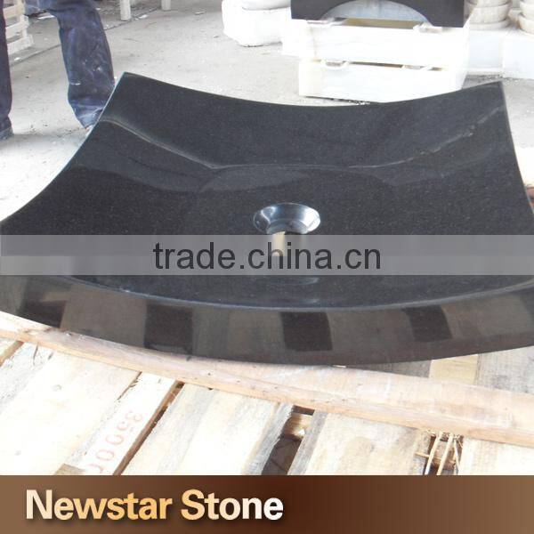 Chinese various design square natural stone sink for garden