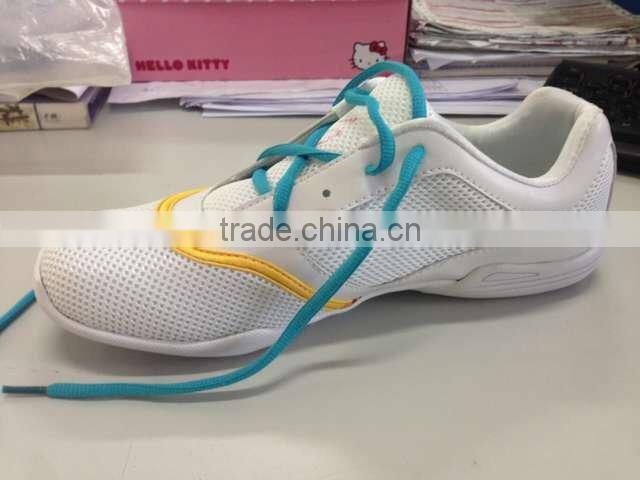 Pure white unisex Cheerleading dance shoes soft durable sole athletic training dancing shoes