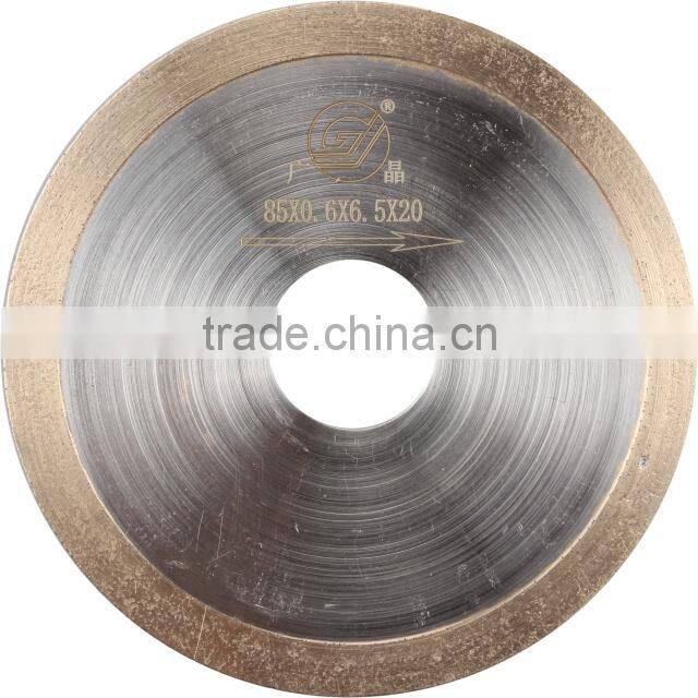 85mm ultra thin diamond saw blade for glass/ultra thin diamond blade for gemstone/diamond tool manufacturer