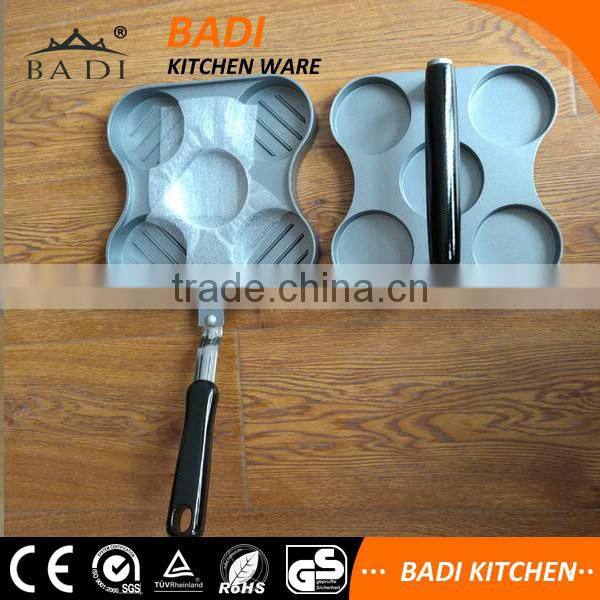 5 section casting aluminum hamburger press match wax disc paper