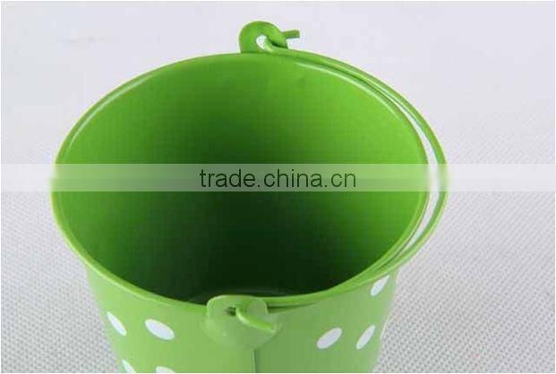 High Quality Chinese Factory New Style Garden Bucket for kids with dot printing