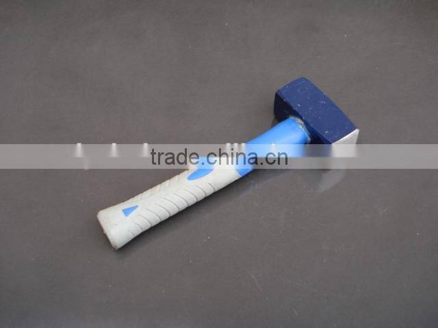 Bush hammer with wooden/firber/plastic-coated handle