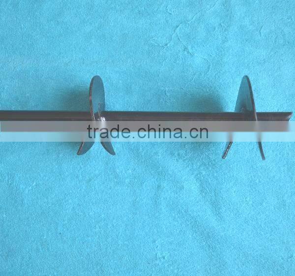 Steel fastening ground anchor