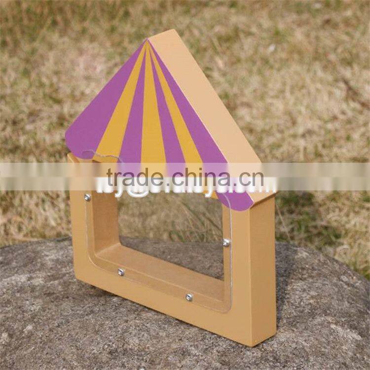 New design creative wooden piggy bank for children W02A252