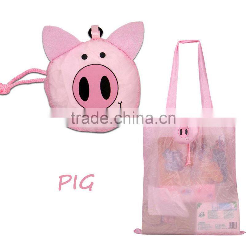 New design Owl Nylon Eco Shopping Bag Assorted color shopping tote bags Cute owl handbags