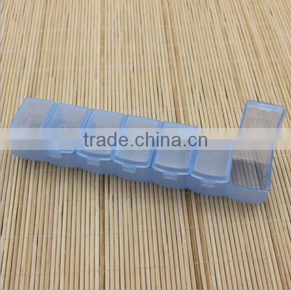 custom 7 compartment plastic pill box,custom seven days plastic pill box,custom 7 compartment seve days plastic pill box