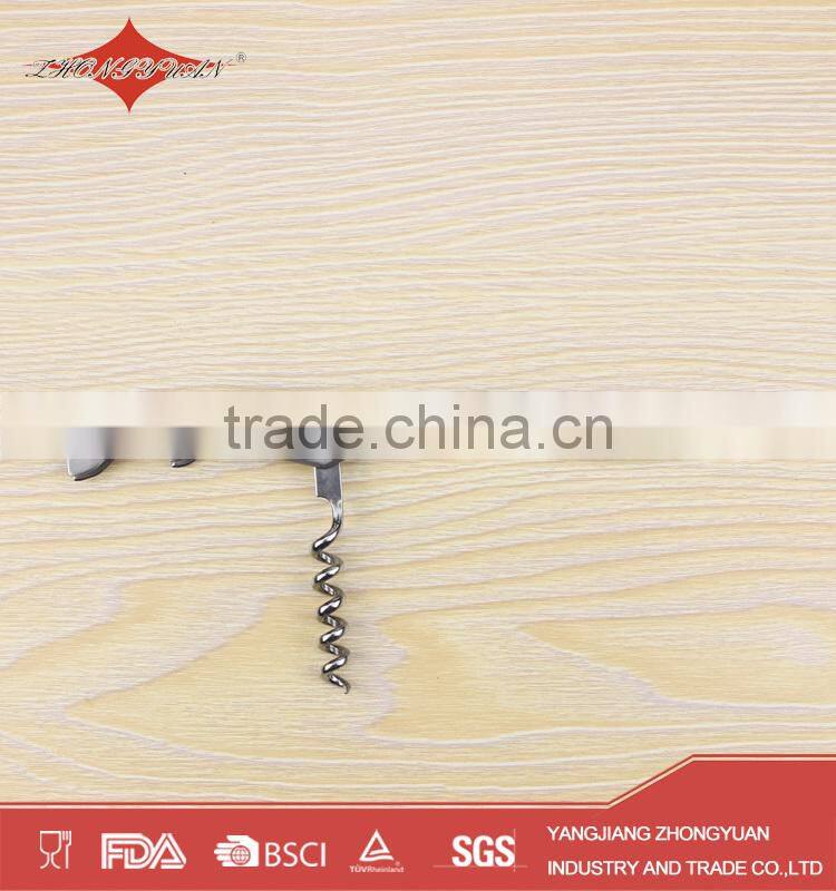 Stainless steel Corkscrew Wine Opener with logo