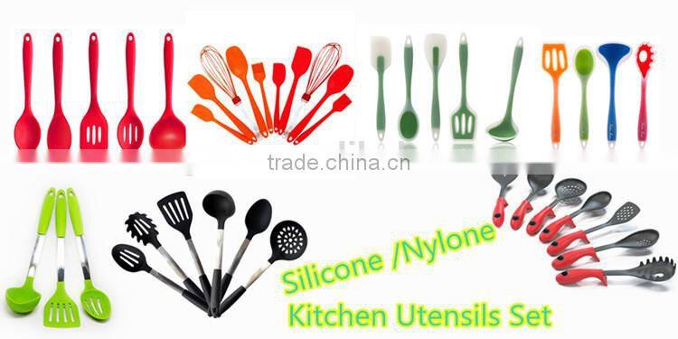Wholesale Custom Made Stainless Steel Silicone Cheap Set of Kitchen Cooking Tools