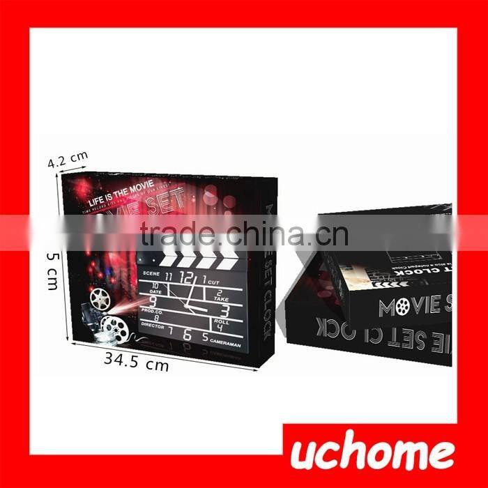 UCHOME Electronic Movie Clapper Board Gift Decorative Desk Clock