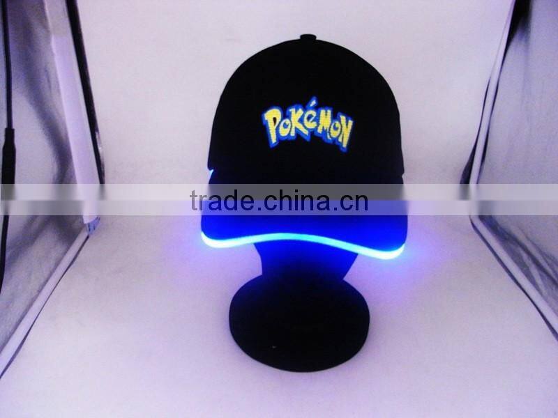 Cap With Built In Led Light Pokemon Flashing Cap And Fiber Optic Cap