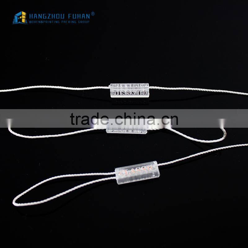 Transparent Garment String Seal Tag For Garment Hangtag