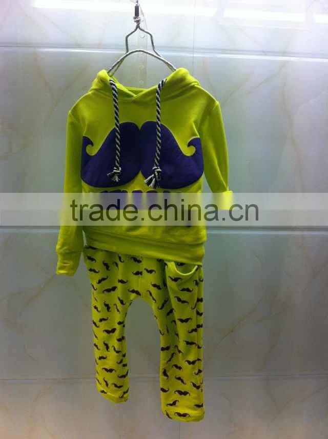 Cheap suit children cotton long sleeve beard pattern