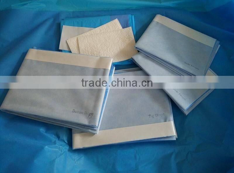 Bottom Price Blue EO Sterile Surgical Basic Drape Packs Made in China