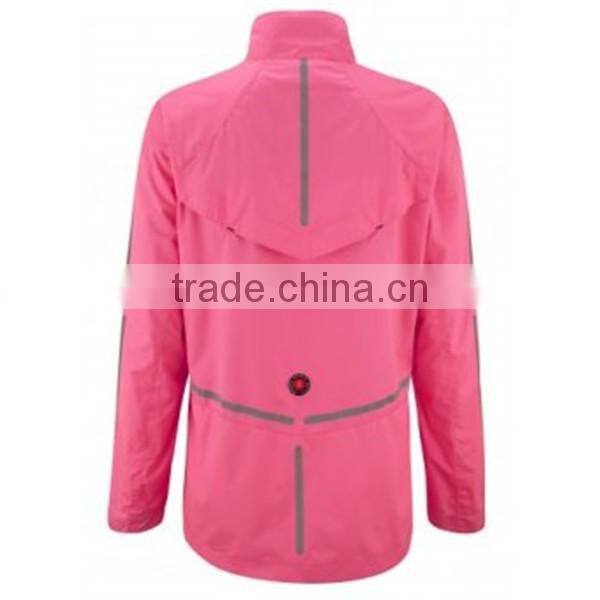 100% polyester waterproof outdoor jacket for running