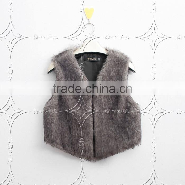 2015 winter autumn hot style street snap'short lady faux fur coat woman dress