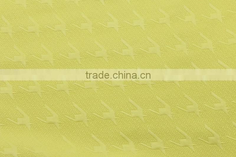 100% polyester houndstooth woven jacquard fabric