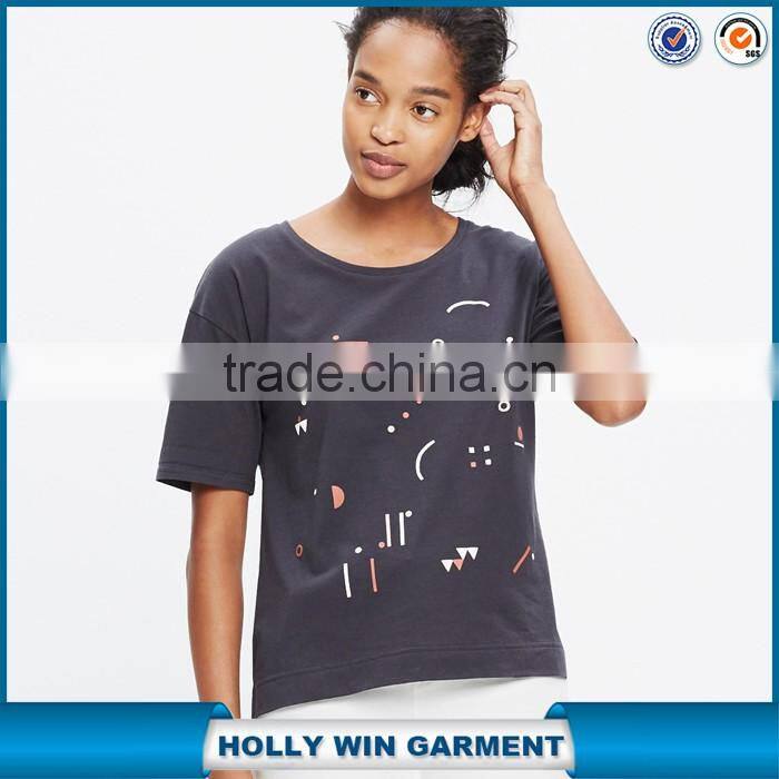 Modernist girls ruffle short sleeve t shirt