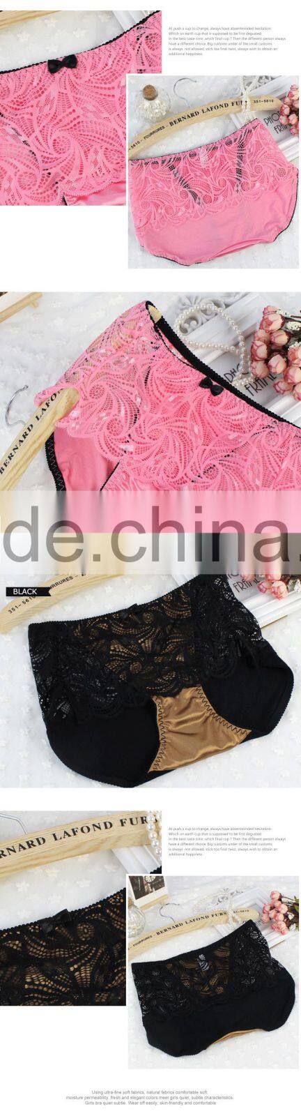 New night nylon spandex sexy little girls underwear girls sweet fit pants for women sexy lace mature underwear