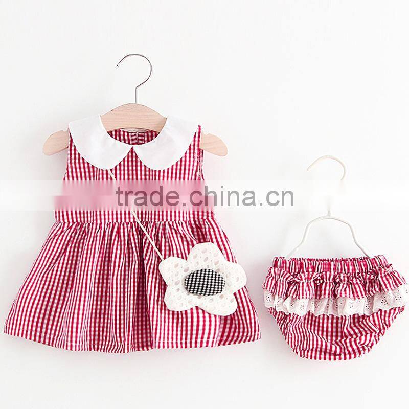 Stylish 2 Pieces Girl Outfit Cherry Pattern Sleeveless Singlet And Shorts Clothes