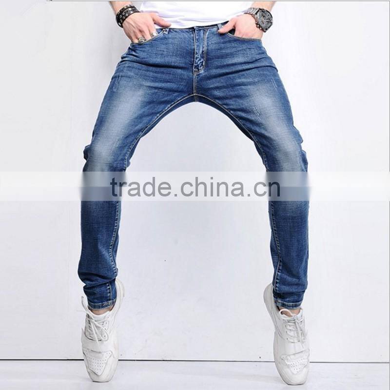 2016 New Man Denim Jeans Pants With Custom Fabric Color