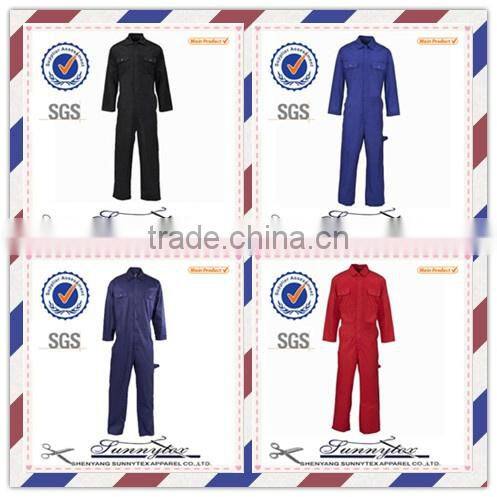 Mechanic Clothing Multi Function Mens Workwear Blue Work Coveralls