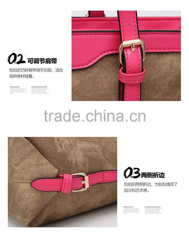 Beautiful Korean Ladies PU Hand Bags Fashion OL Casual Women Tote Shoulder Bag