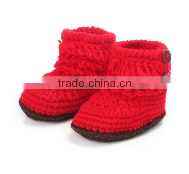 new hand knitting shoes baby prewalker shoes children knitted footwear