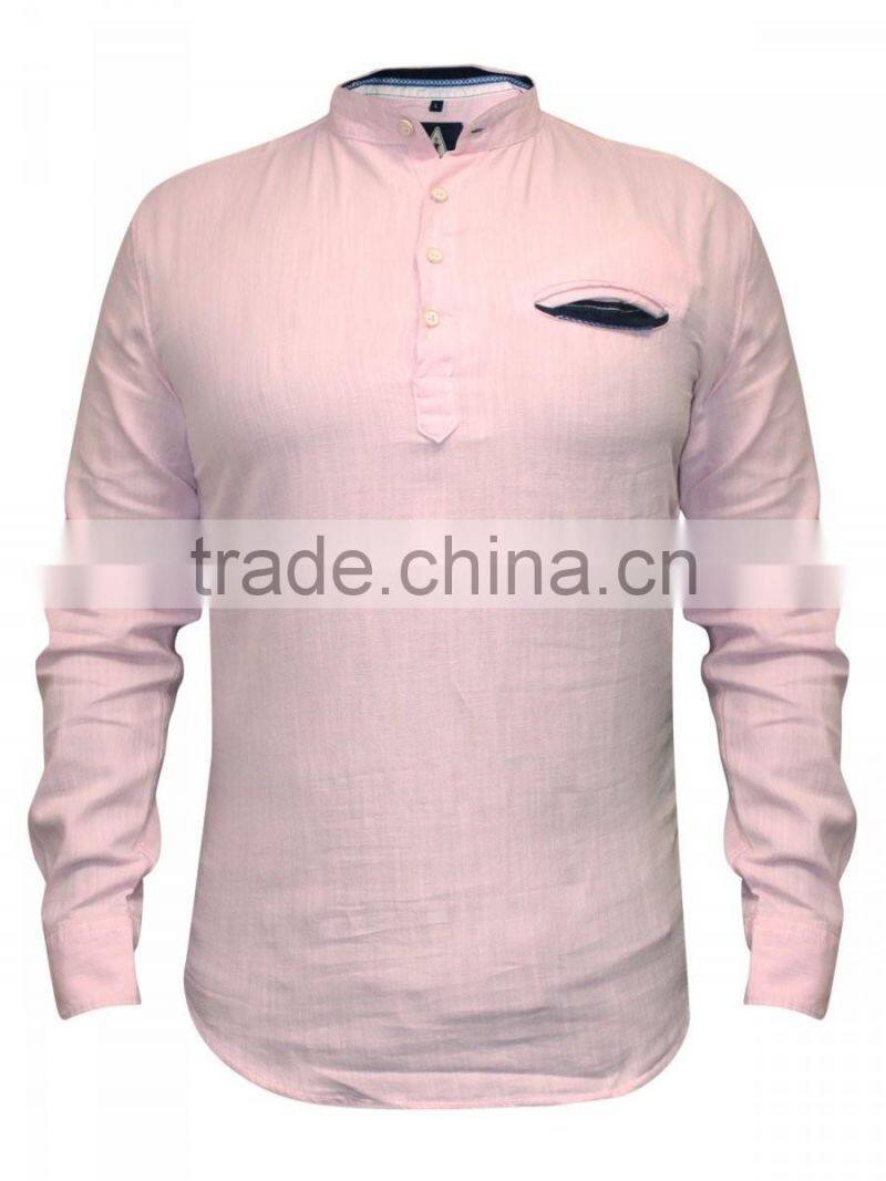 " Light Pink Casual Shirt "