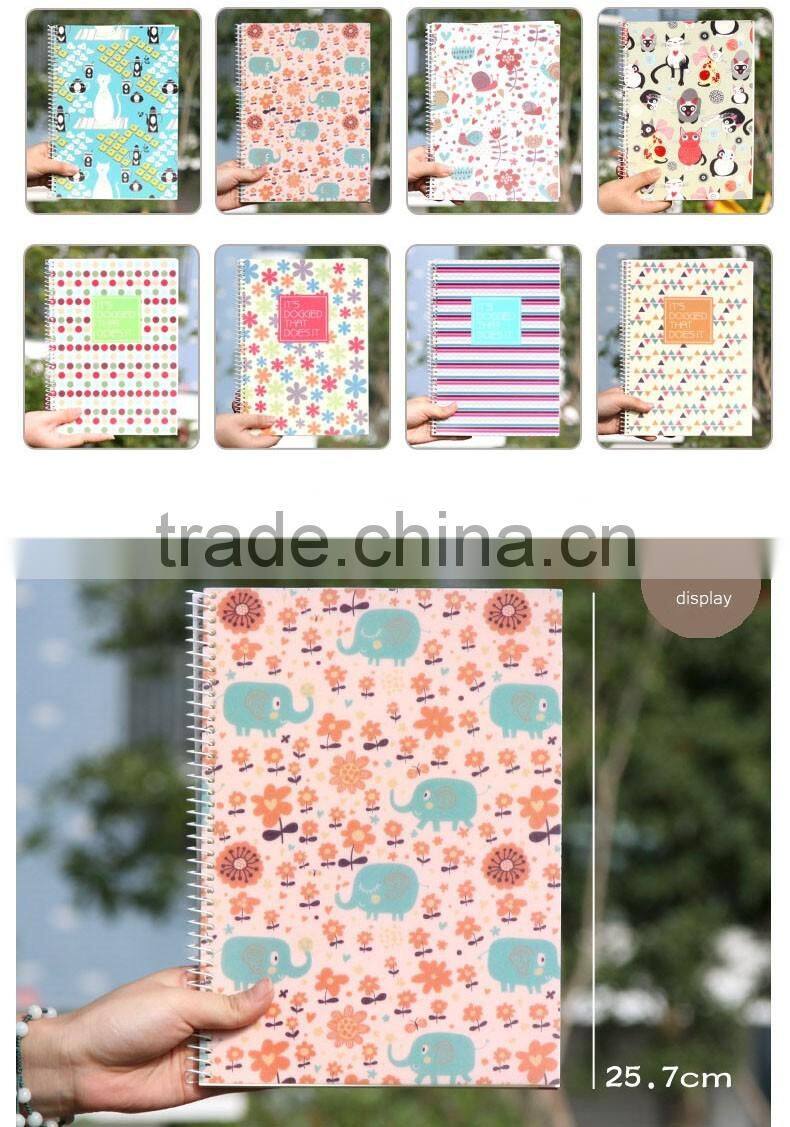 B5 cheap student notebook customizable wire-o binding notebook for gift/promotional item