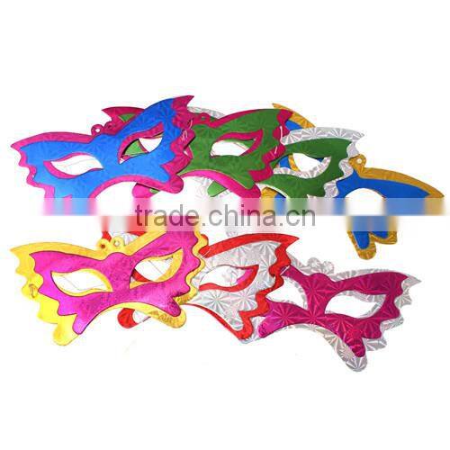 Christmas Snowflake Pattern Props Decorations Paper Masquerade Eye Mask For Birthday Party