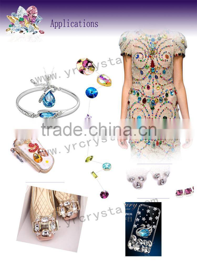 High quality rose water opal crystal beads with claw for bags