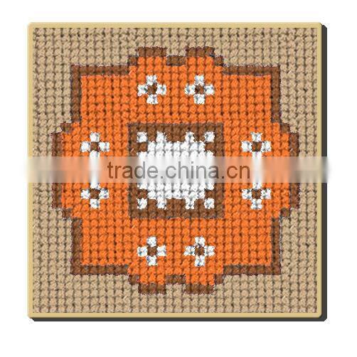 LATCH HOOK TUG CUP MAT(DIY) cup007-01