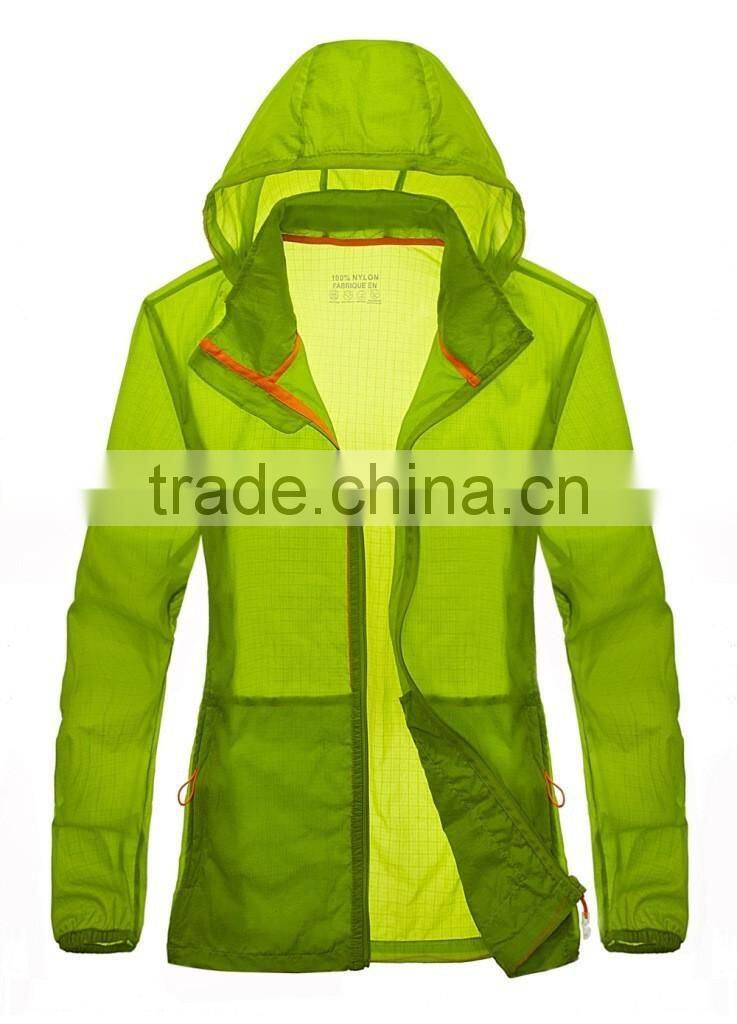 Quick Dry Hooded Lightweight Beach Windbreaker with bag