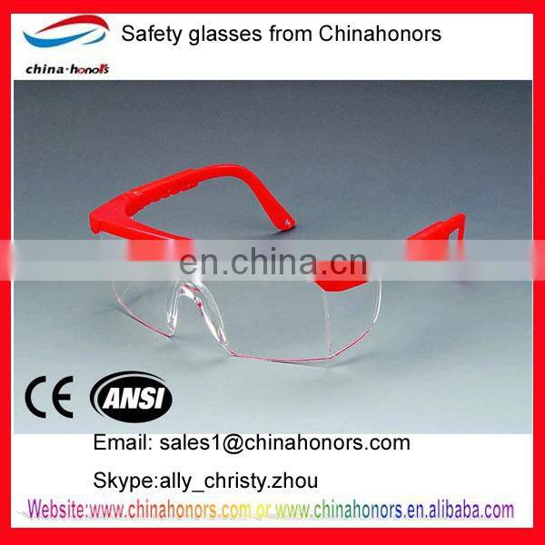 Plastic safety glasses en166/Protective Eyewear Clear Anti-Fog Lens, Black Frame 20 EA/Case