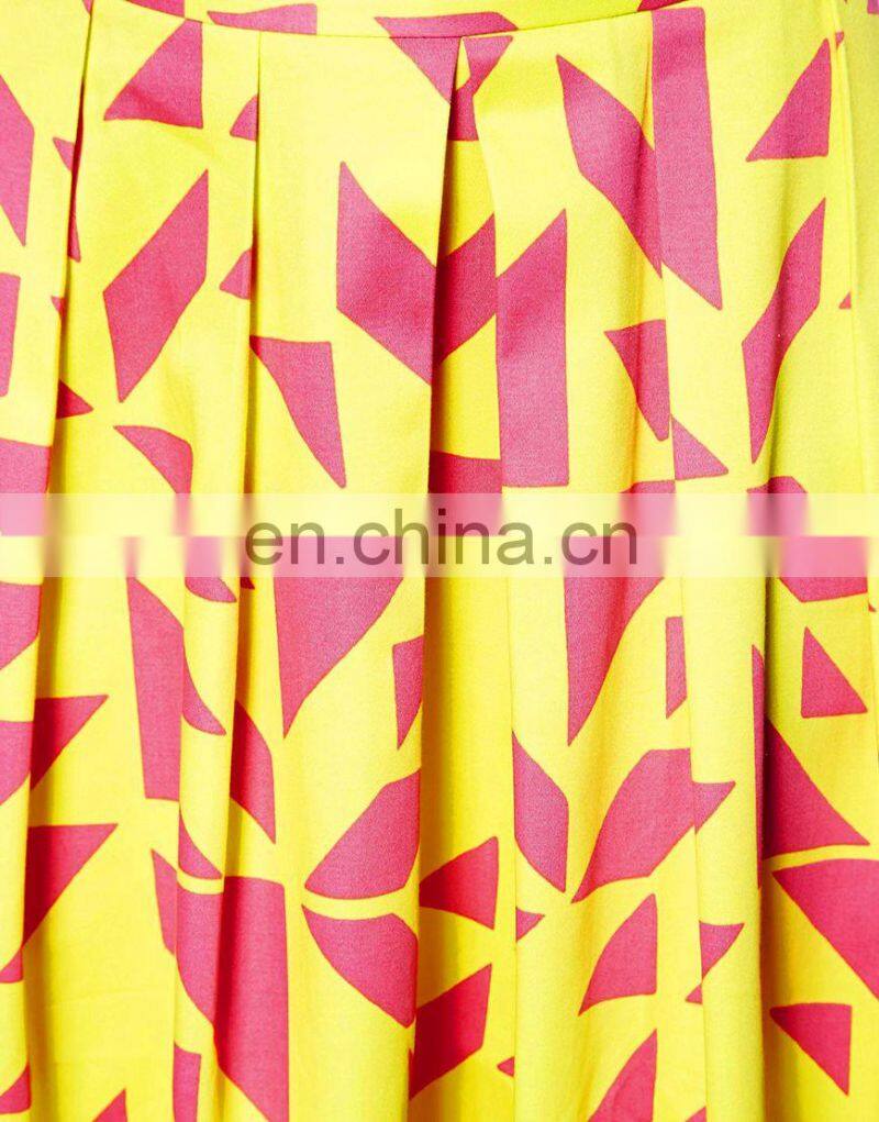 new fashion women's clothing garment apparel direct factory OEM/ODM manufacturing digital printed pictures fashionable skirts