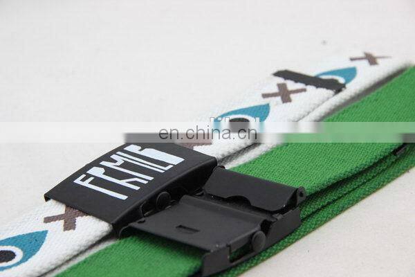 Canvas Belt With Full Printing Locking Belt Buckle