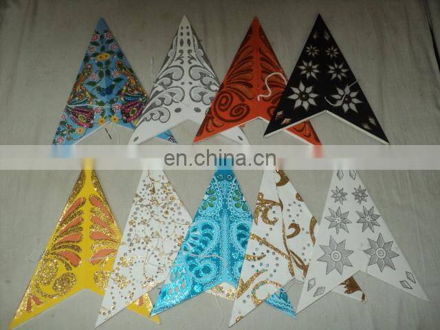 NEW GLITTER PRINTED PAPER STAR LANTERNS from india
