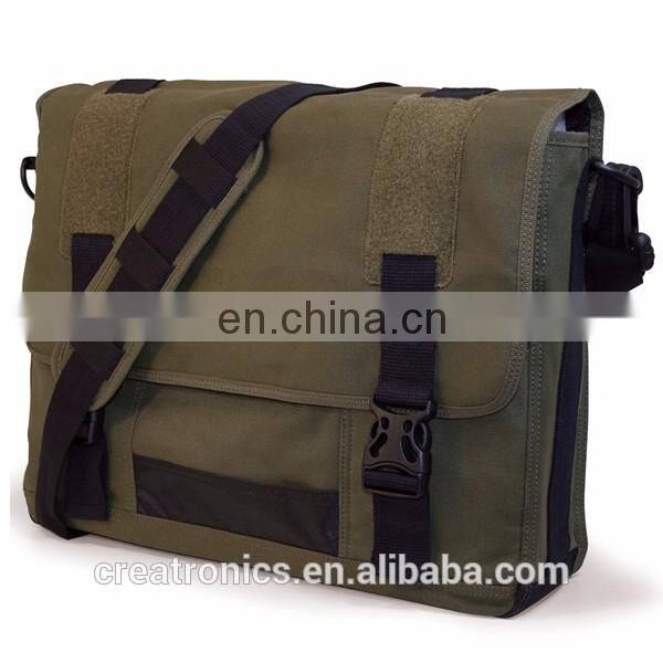 Wholesale Laptop Pad Messenger Bag Leisure Daily Green Cavas Crossbody Bag For Boy Business Handbag Briefcase Bags For men
