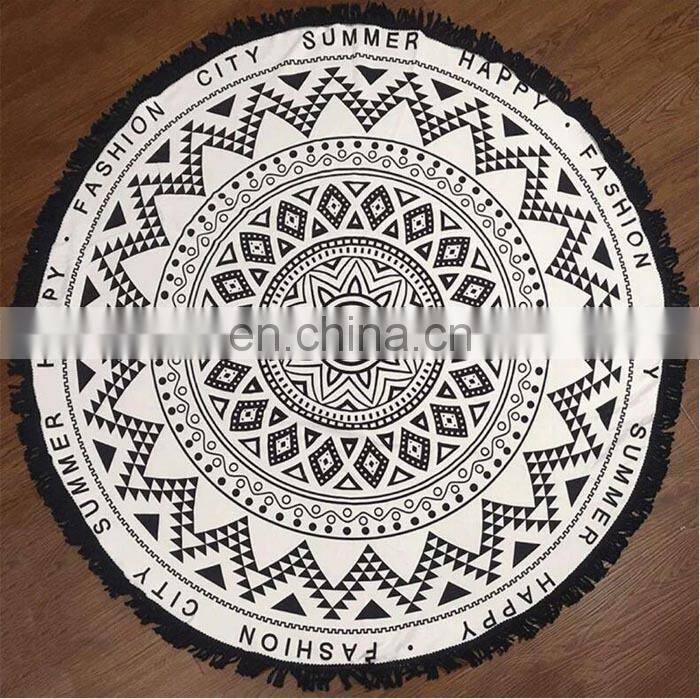 wholesale cheap reactive printing velour custom beach towels