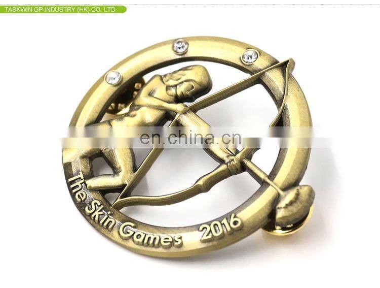 Chinese factory direct custom metal stick pin, stainless steel lapel pin
