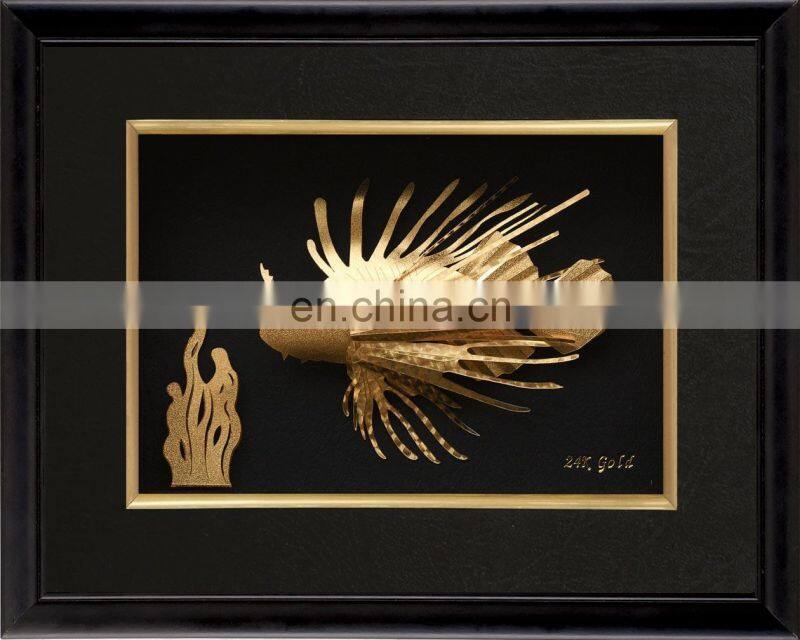 Wall Decoration Picture Frames 3D Queen Egyptian Papyrus Art Painting Gold Picture