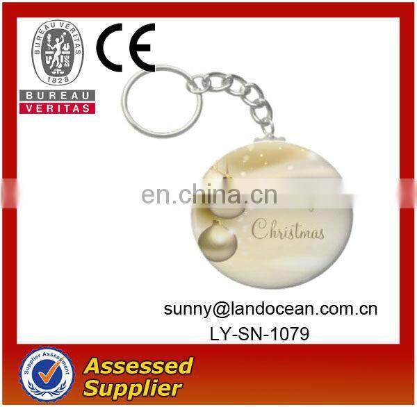popular christmas gift of tin badge keychain