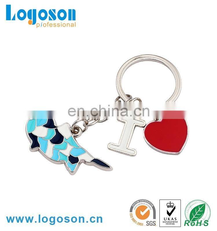 China wholesales souvenir metal key pendans keychain